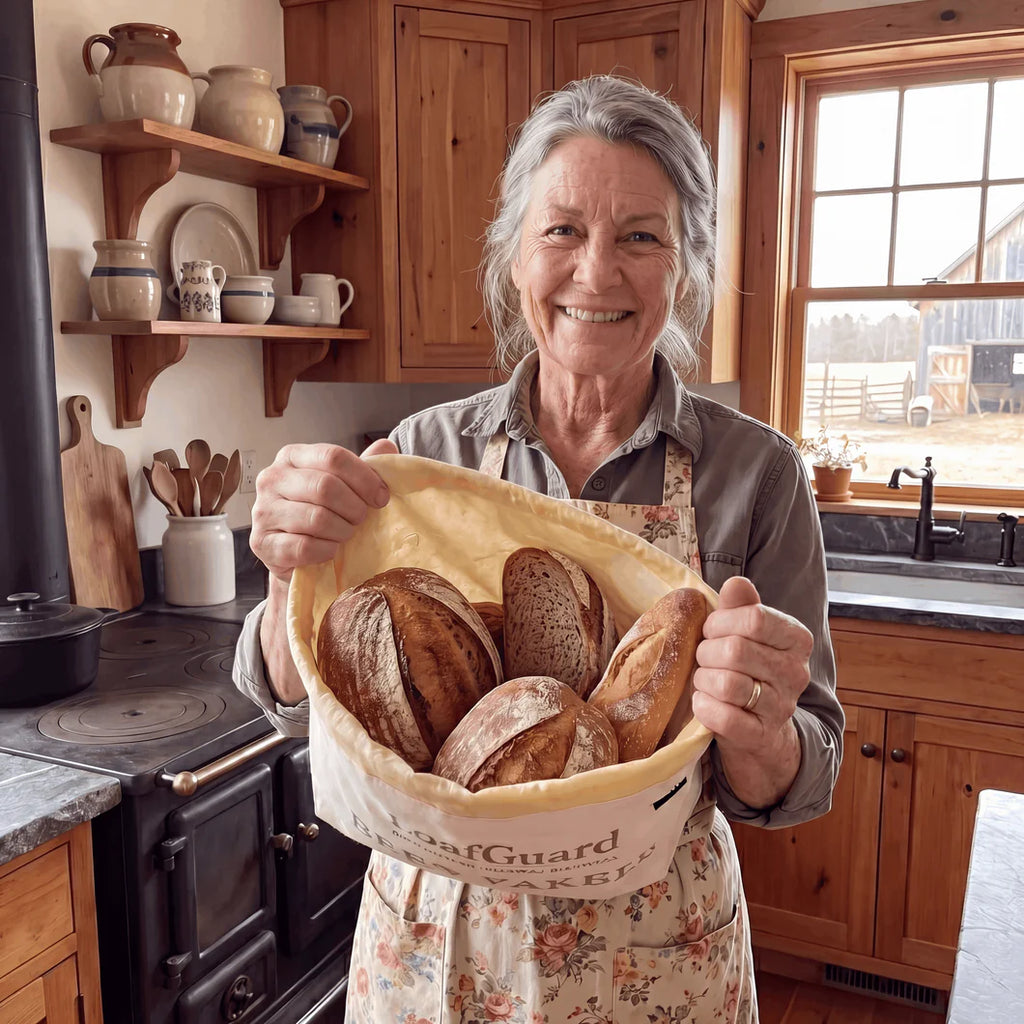 The NumaLoaf 100% Cotton-Beeswax Bread Bags